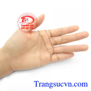 Dây Chuyền Vàng Ý Độc Đáo kiểu dáng đẹp nhập khẩu Ý, Dây chuyền vàng 18k