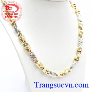 Dây chuyền vàng Italy 750 nhập khẩu nguyên chiếc của nam. Dây chuyền nam 18k 1 cây