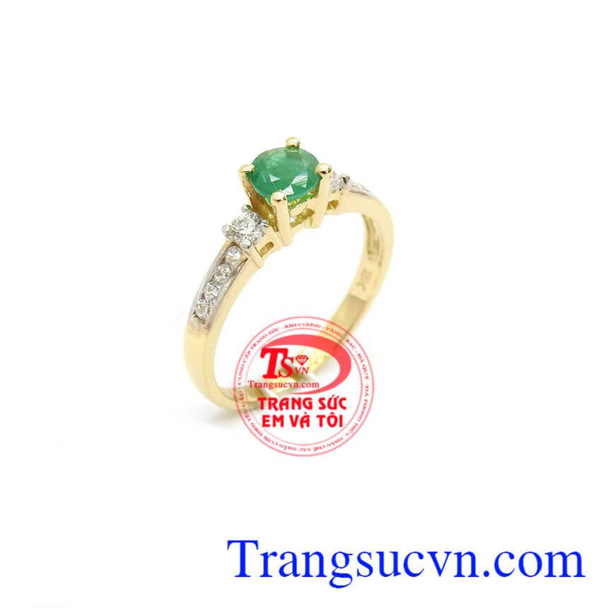 Nhẫn vàng Emerald