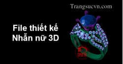 File thiết kế nhẫn nữ 3D