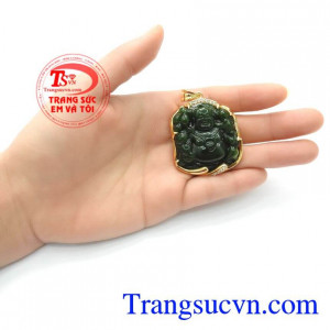 Mặt Phật Di Lặc Bọc Vàng Tài Lộc