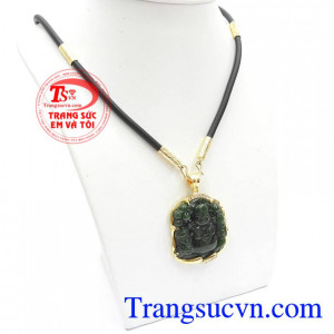 Bộ Dây Phật Di Lặc Tài Lộc chế tác tinh xảo bọc vàng 14k bền đẹp