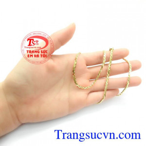 Dây chuyền vàng 10k thương hiệu Em Và Tôi uy tín, chất lượng bảo hành 06 tháng