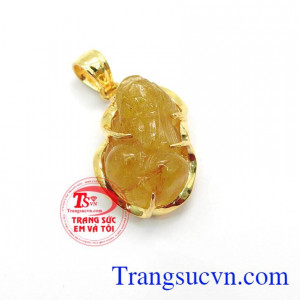 Mặt dây tì hưu mệnh kim là sản phầm tì hưu bọc vàng chiêu tài lộc, may mắn về công danh, sự nghiêp cho người đeo,Mặt dây tì hưu mệnh kim