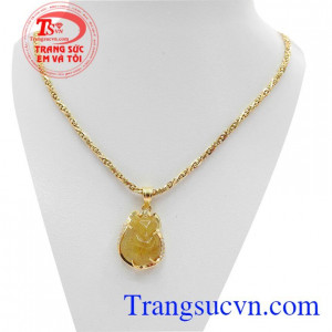 Thích hợp làm quà tặng cho người thân và bạn bè,Mặt dây hồ ly tóc vàng