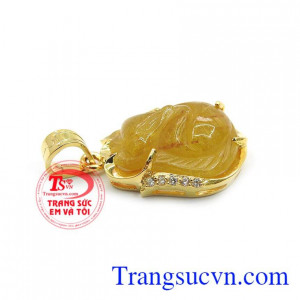 Mặt dây hồ ly tóc vàng được chế tác từ thạch anh thiên nhiên, bảo hành 6 tháng, giao hàng nhanh trên toàn quốc,Mặt dây hồ ly tóc vàng