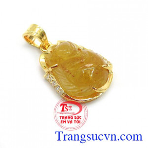 Mặt dây hồ ly tóc vàng