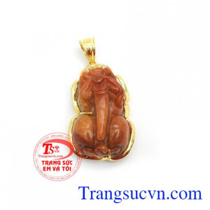 Mặt dây tì hưu thịnh vượng là sản phẩm ngọc cẩm thạch thiên nhiên mang lại sức khỏe, may mắn về công danh, sự nghiệp, chiêu tài lộc cho người đeo