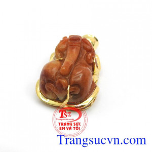 Mặt Tỳ Hưu Bọc Vàng