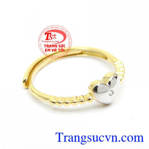 Nhẫn nữ vàng tây dành cho phái đẹp phù hợp làm quà tặng sinh nhật hoặc trong các dịp ý nghĩa