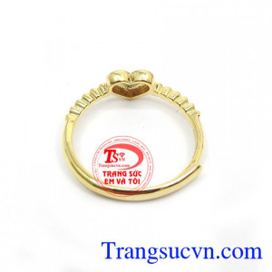 Nhẫn Nữ Vàng Nhập Khẩu Xinh Xắn