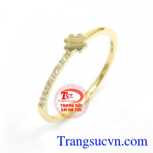 Nhẫn Nữ Nhập Khẩu Đẹp Xinh Hàn Quốc mới, nhẫn nữ vàng 10k bền đẹp