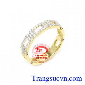 Nhẫn Nữ Đính Đá Phong Cách Mới nhập khẩu nguyên chiếc Hàn Quốc