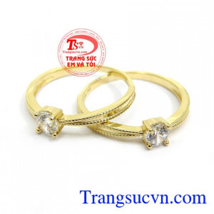 Nhẫn nữ vàng tây dành cho phái đẹp phù hợp làm quà tặng sinh nhật hoặc trong các dịp ý nghĩa