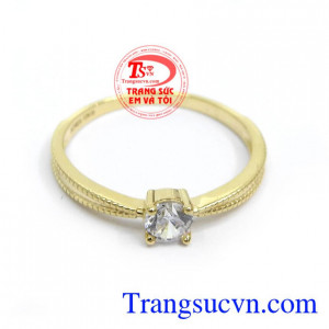Nhẫn Nữ Xu Hướng Phái Đẹp nhập khẩu Hàn Quốc, Nhẫn nữ vàng 10k bền đẹp, chất lượng cao