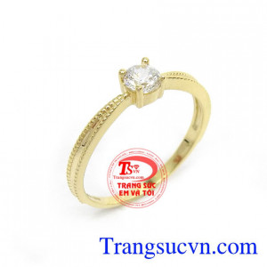 Nhẫn Nữ Xu Hướng Phái Đẹp chế tác theo công nghệ 3D, đường nét sắc xảo, cá tính, mang lại sự mới mẻ, phong cách cho phái đẹp