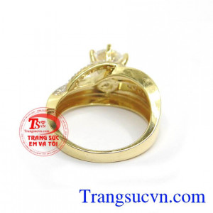 Nhẫn nữ vàng tây dành cho phái đẹp phù hợp làm quà tặng sinh nhật hoặc trong các dịp ý nghĩa
