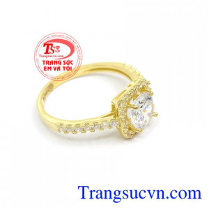 Nhẫn nữ vàng tây dành cho phái đẹp phù hợp làm quà tặng sinh nhật hoặc trong các dịp ý nghĩa