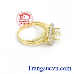 Nhẫn nữ vàng tây dành cho phái đẹp phù hợp làm quà tặng sinh nhật hoặc trong các dịp ý nghĩa