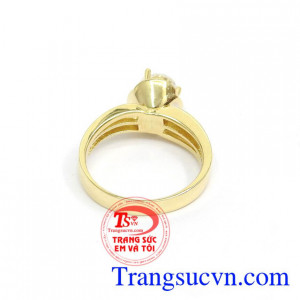 Nhẫn nữ vàng tây dành cho phái đẹp phù hợp làm quà tặng sinh nhật hoặc trong các dịp ý nghĩa