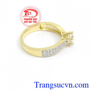 Nhẫn nữ vàng tây dành cho phái đẹp phù hợp làm quà tặng sinh nhật hoặc trong các dịp ý nghĩa