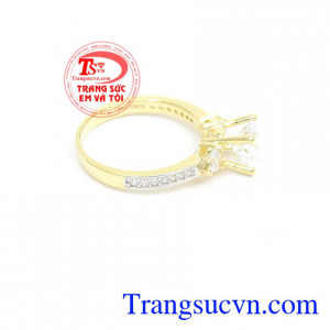 Nhẫn nữ vàng tây dành cho phái đẹp phù hợp làm quà tặng sinh nhật hoặc trong các dịp ý nghĩa