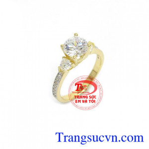 Nhẫn Nữ Đính Đá Hàn Quốc kiểu dáng thời trang, mới lạ, tạo nét quyến rũ