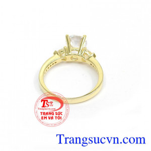 Nhẫn Nữ Đính Đá Hàn Quốc