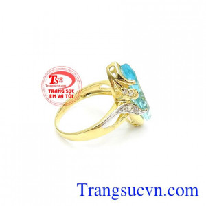 Nhẫn Nữ Vàng Tây Phái Đẹp Mới