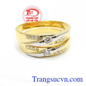 Nhẫn cưới hạnh phúc thủy chung bảo hành 6 tháng, giao hàng nhanh trên toàn quốc