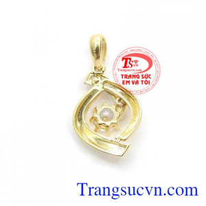 đường nét tinh tế được các chị em ưa thích, sản phẩm bảo hành 6 tháng,Mặt dây chuyền vàng Korea