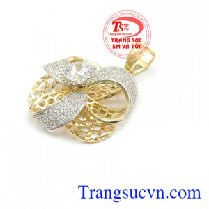 Mặt dây bông hoa sang trọng bảo hành 6 tháng, giao hàng nhanh trên toàn quốc,Mặt dây bông hoa sang trọng