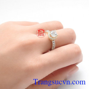 Nhẫn nữ vàng tây dành cho phái đẹp phù hợp làm quà tặng sinh nhật hoặc trong các dịp ý nghĩa