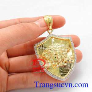 Mặt dây nam khiên vàng tây