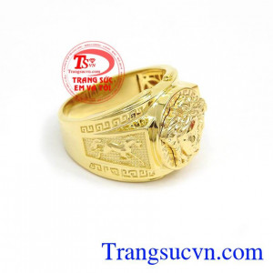 Nhẫn Nam Đẹp Độc Đáo chế tác bằng công nghệ 3D cao cấp, đường nét tinh xảo, mới lạ, tạo vẻ nam tính, sang trọng cho phái mạnh.