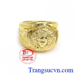  Nhẫn nam vàng tây dành cho phái mạnh.
