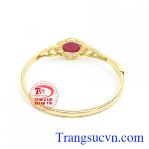 Vòng tay vàng tây,Vòng Tay Ruby Thịnh Vượng đeo hợp thời trang. Vòng Tay Ruby Thịnh Vượng