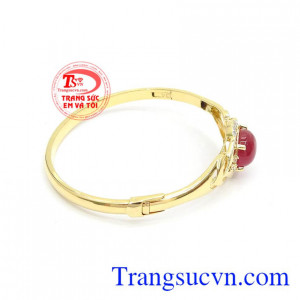 Vòng Tay Ruby Thịnh Vượng vàng 10k bền đẹp, chất lượng. 