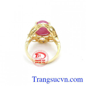 Nhẫn Ruby Sao Phong Thủy Tài Lộc