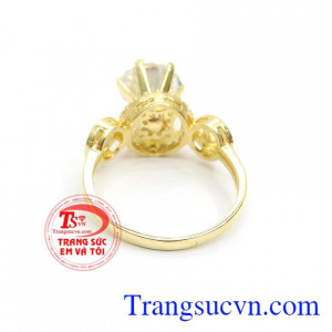 Nhẫn nữ vàng tây