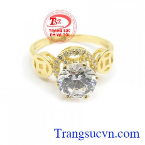 Nhẫn nữ kim tiền đẹp bảo hành 6 tháng, giao hàng nhanh trên toàn quốc