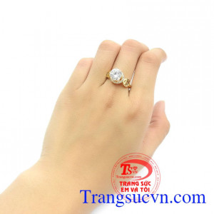 Nhẫn nữ kim tiền đẹp