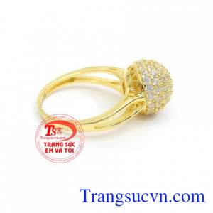 Nhẫn nữ vàng tây dành cho phái đẹp phù hợp làm quà tặng sinh nhật hoặc trong các dịp ý nghĩa