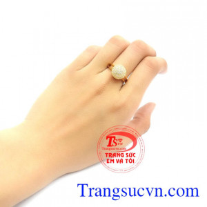 Nhẫn nữ vàng tây