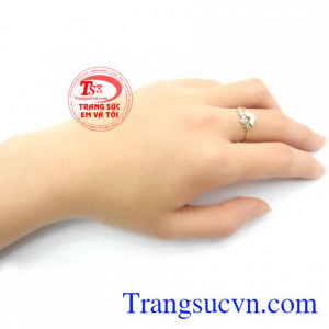 Nhẫn nữ vàng vàng tây đẹp