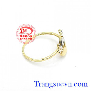 Nhẫn nữ vàng tây dành cho phái đẹp phù hợp làm quà tặng sinh nhật hoặc trong các dịp ý nghĩa