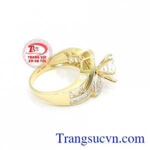 Nhẫn nữ vàng tây dành cho phái đẹp phù hợp làm quà tặng sinh nhật hoặc trong các dịp ý nghĩa