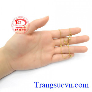Lắc Chân Vàng May Mắn Bình An