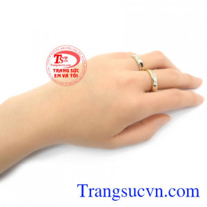 Nhẫn cưới vàng vàng tây đẹp sang trọng kinh tế cho đôi bạn trẻ