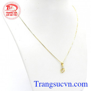 Bộ Dây Chuyền Nữ Nhập Xinh Xắn kết hợp mặt dây nhập từ Hàn Quốc và dây chuyền Italy mang vẻ đẹp sang trọng, quý phái, độc đáo cho phái đẹp,Bộ Dây Chuyền Nữ Nhập Xinh Xắn